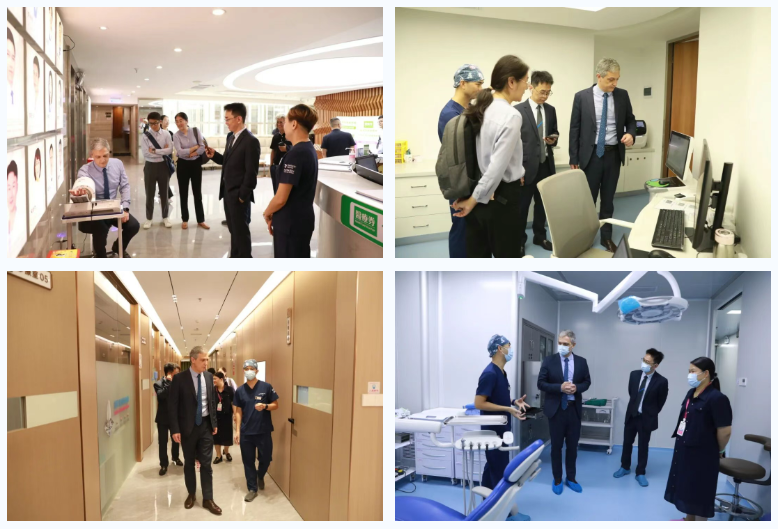 Dr.Marco Toia先后参观爱康健口腔医院诊疗诊室