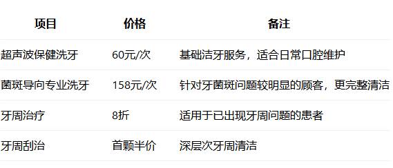 深圳洗牙价格